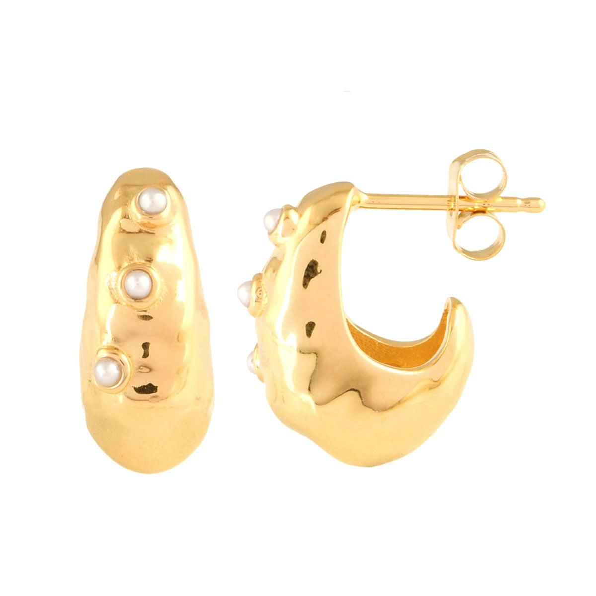 Danielle Ward The Mini Pearl Hoops