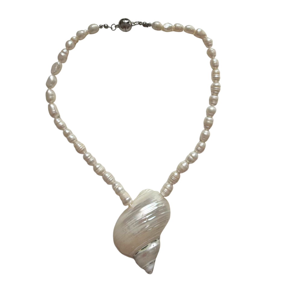 Ariel Shell Pearl Necklace