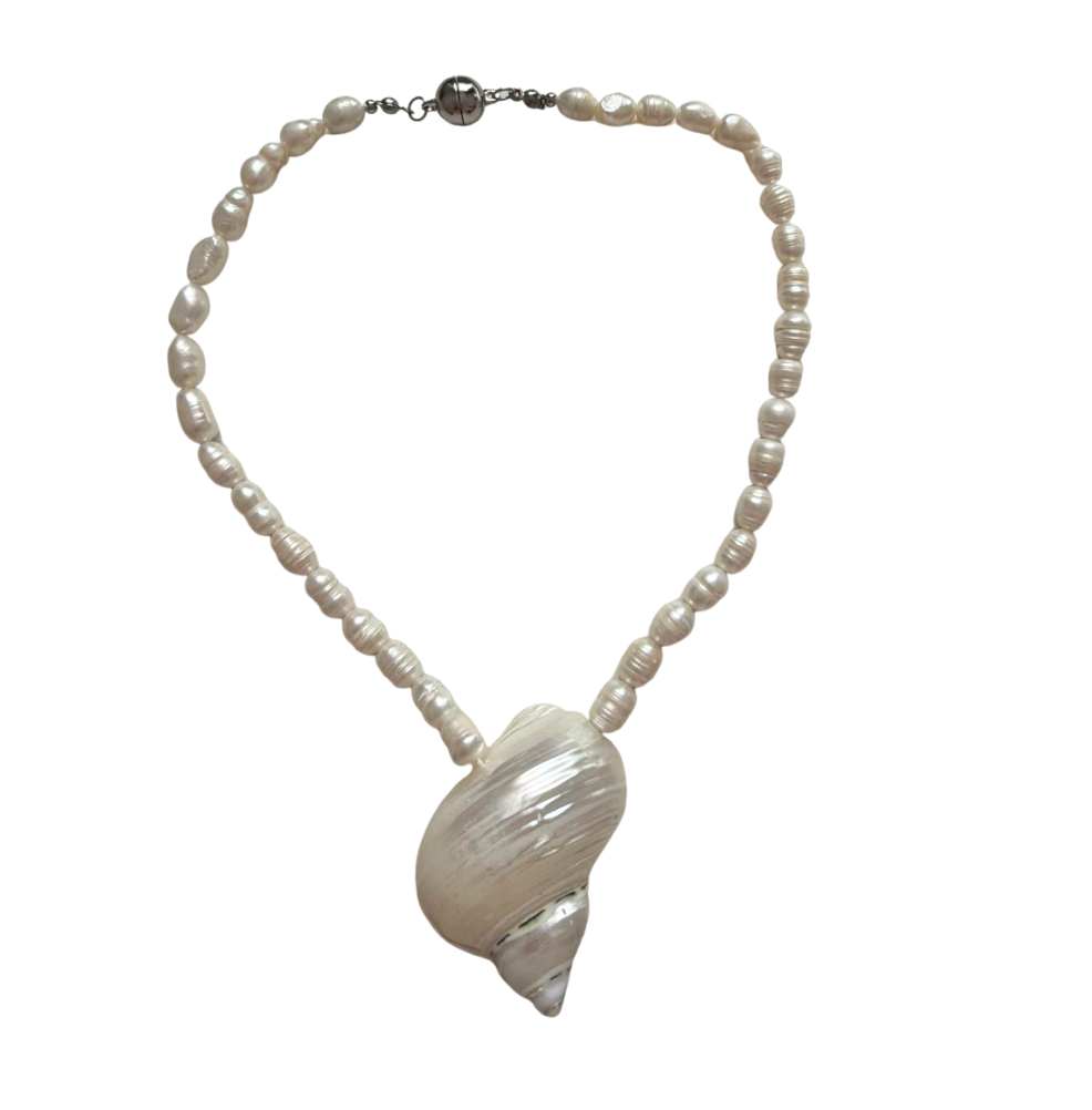Ariel Shell Pearl Necklace