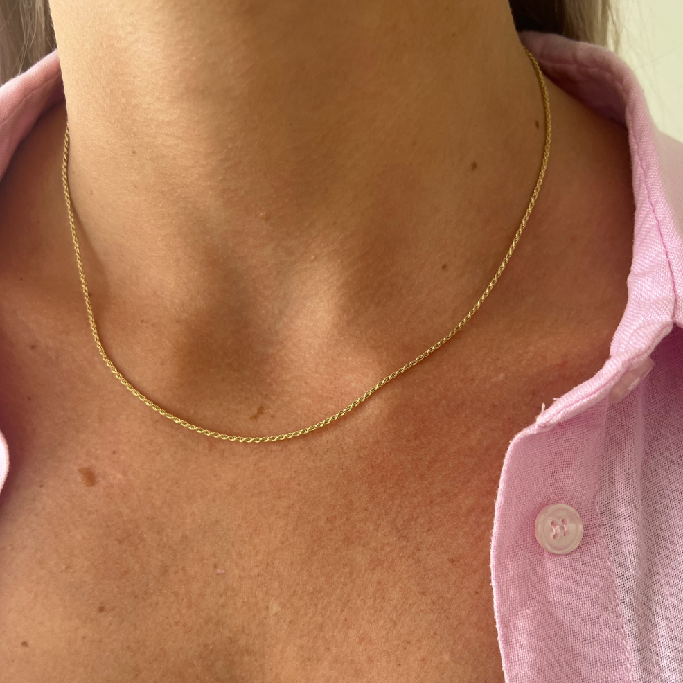 1.5mm Rope Chain Necklace