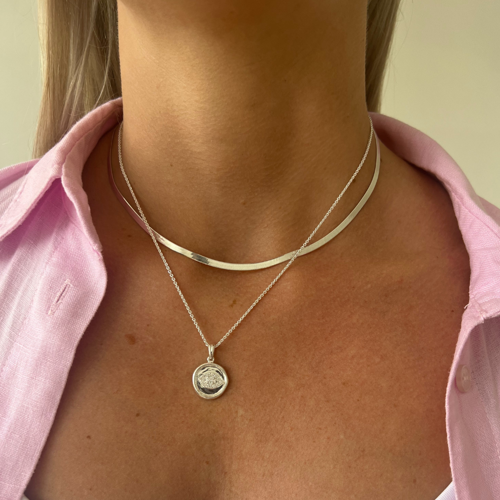 45cm Cable Chain Necklace - Sterling Silver