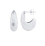 Danielle Ward The Silver Teardrop Hoops