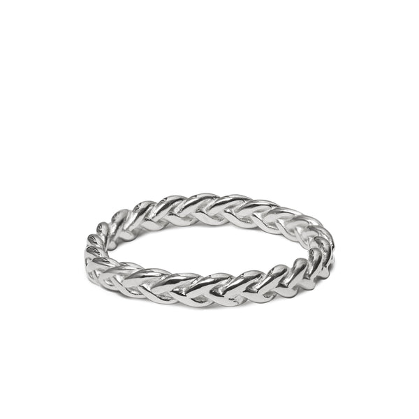 The Ada Plaited Ring - Sterling silver