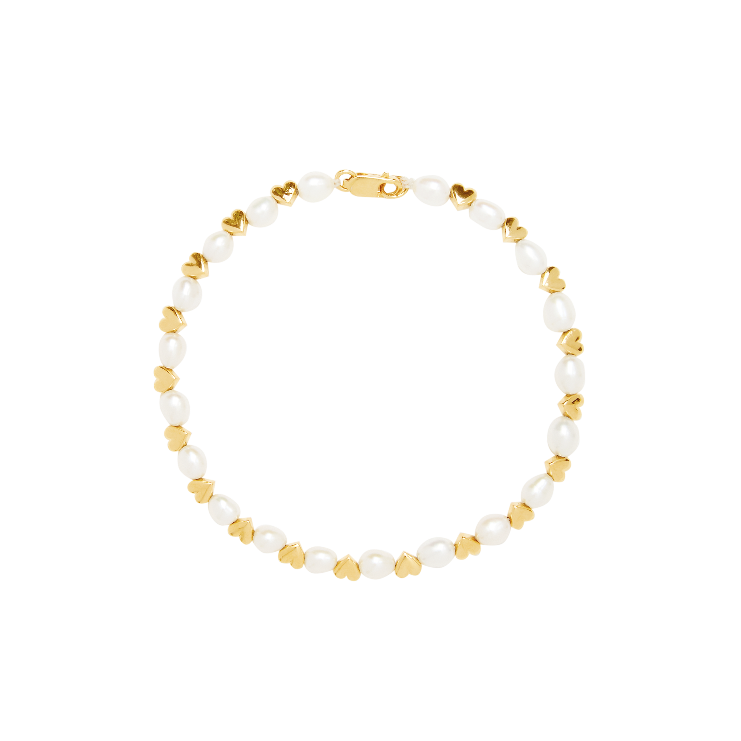 Little Love Pearl & Heart Bracelet