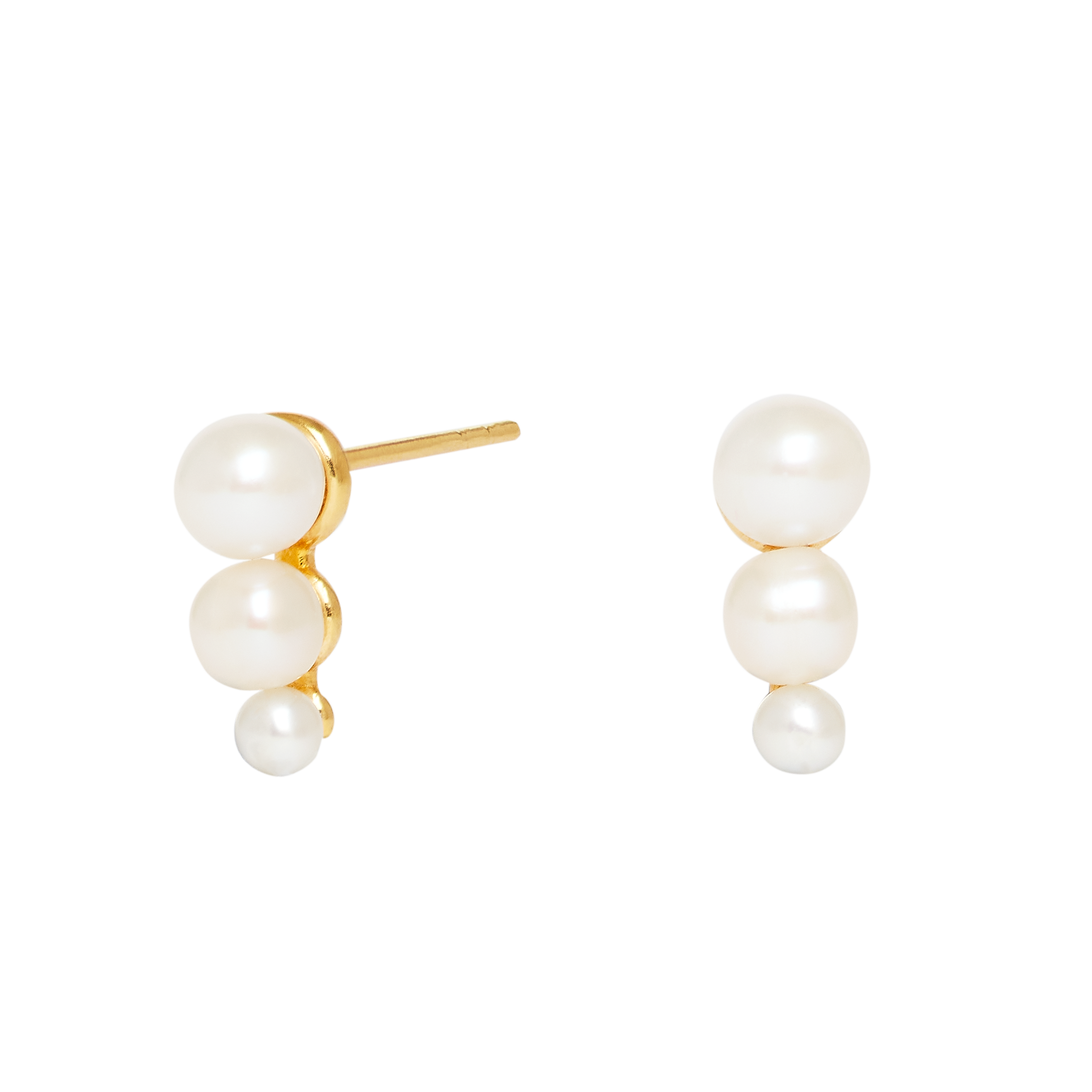 Pearl Ear Climbers Earrings