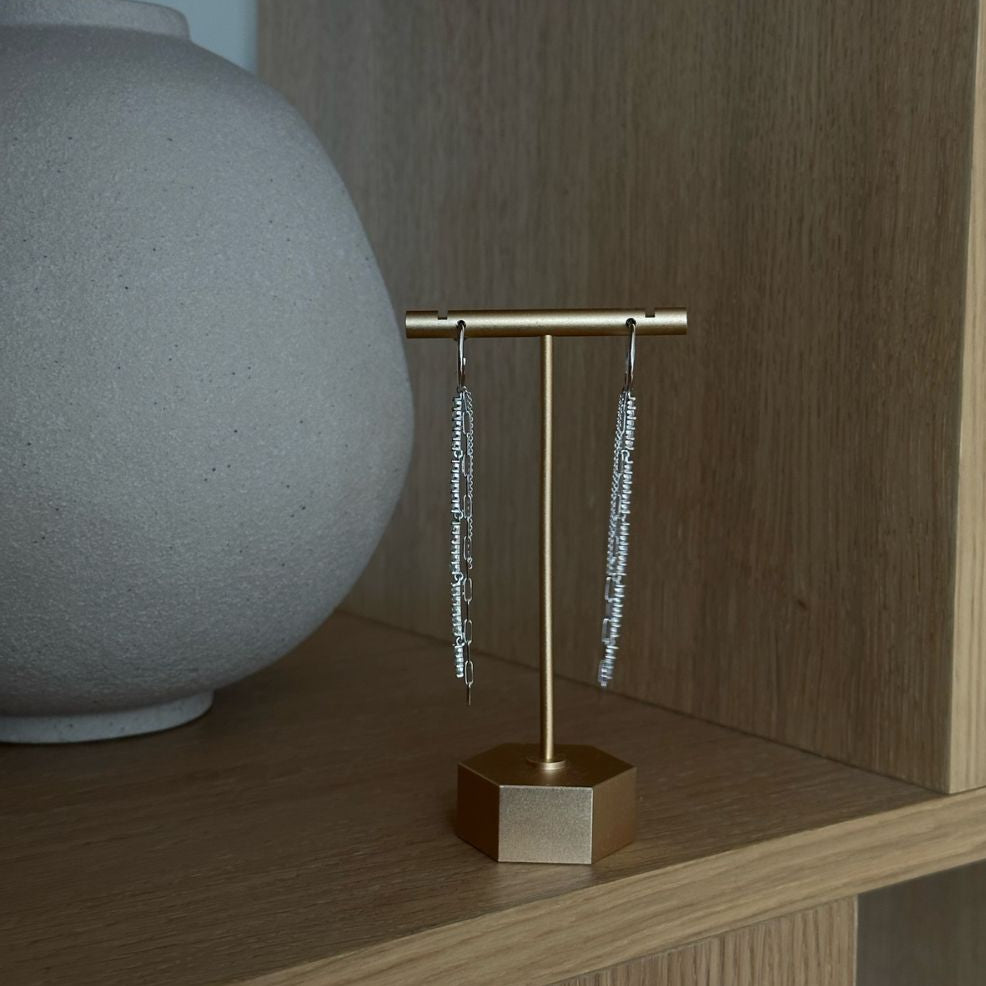 Maura Drop Hoop Earrings