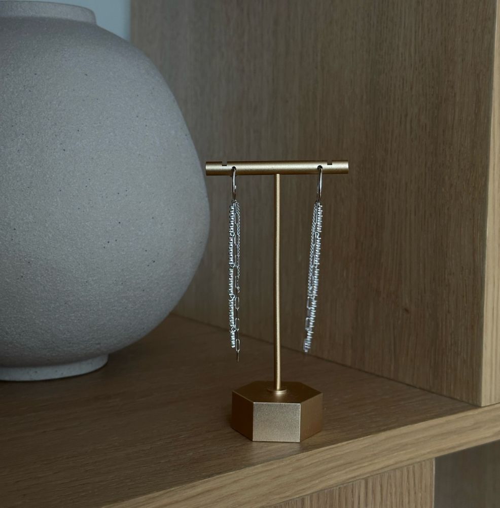 Maura Drop Hoop Earrings