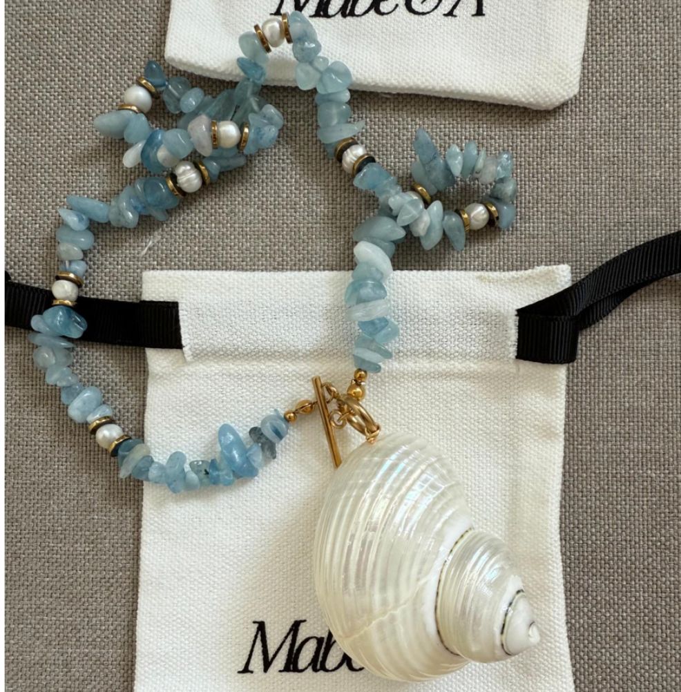 Stone & pearl Shell Necklace