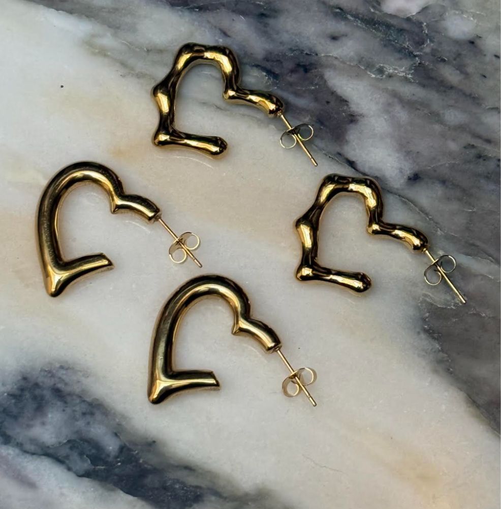Molten Heart Earrings