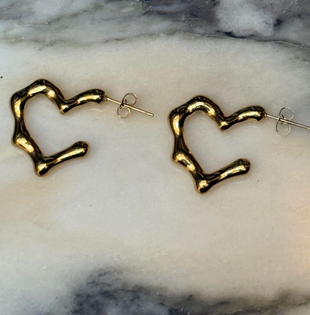 Molten Heart Earrings