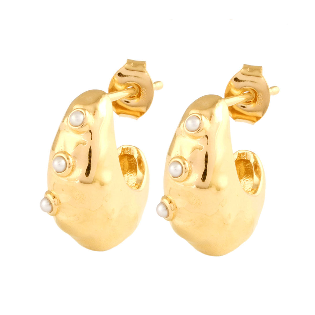 Danielle Ward The Mini Pearl Hoops