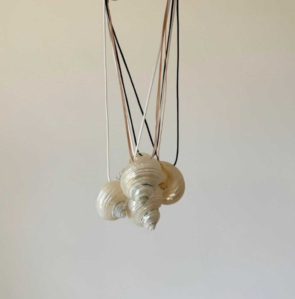 Calypso Shell Cord Necklace - Beige