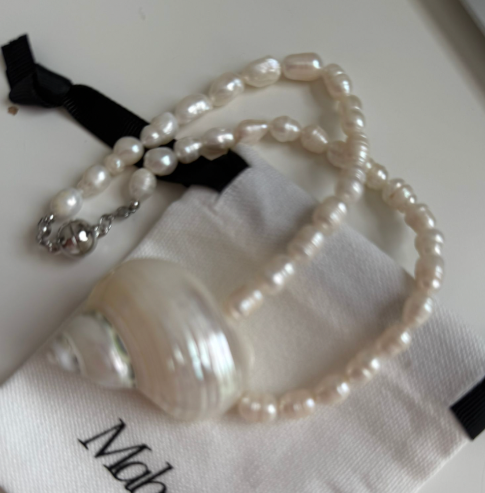 Ariel Shell Pearl Necklace