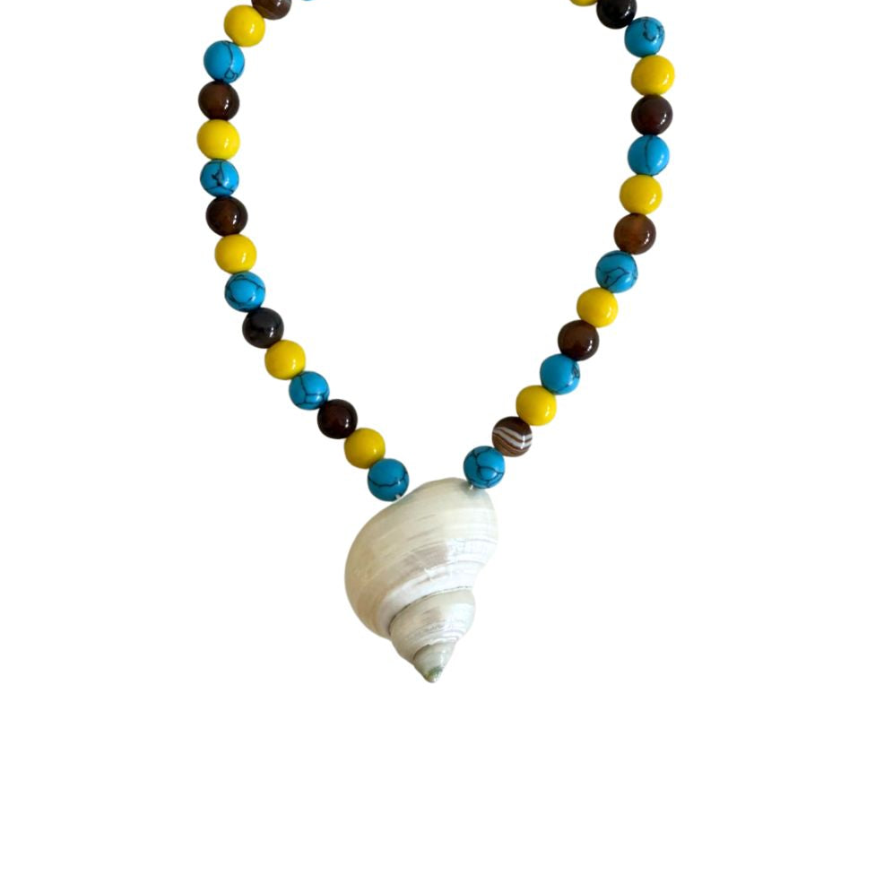 Mixed Beaded Shell Necklace