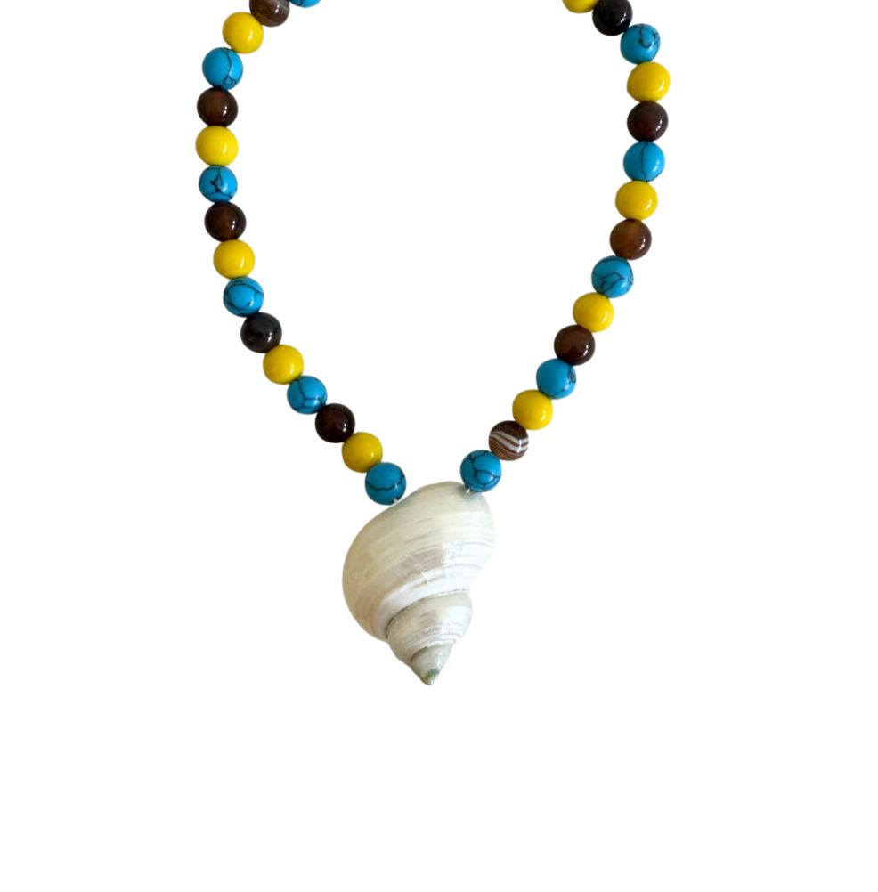 Mixed Beaded Shell Necklace