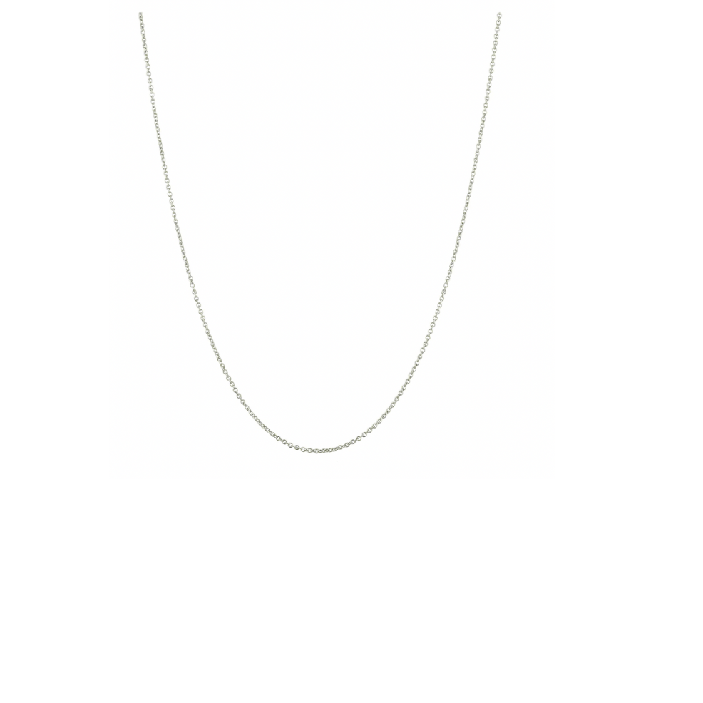 40cm Cable Chain Necklace - Sterling Silver