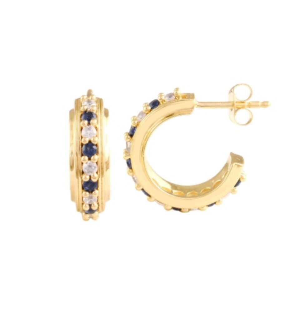 Ss Stone Hoops – Mabe&A