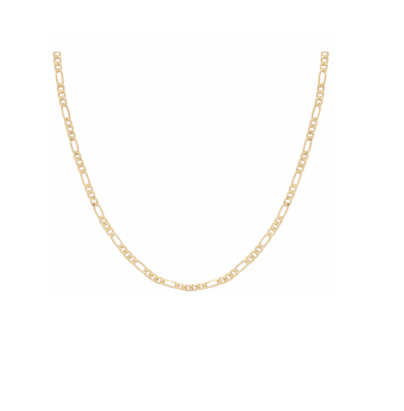 2.4mm Figaro Chain Necklace