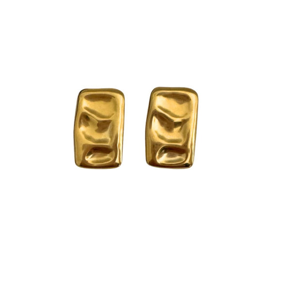 Talia rectangle stud earrings