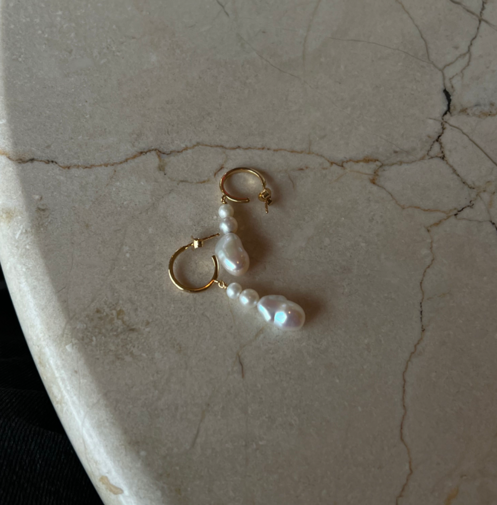 Aurora Pearl Drop Earrings