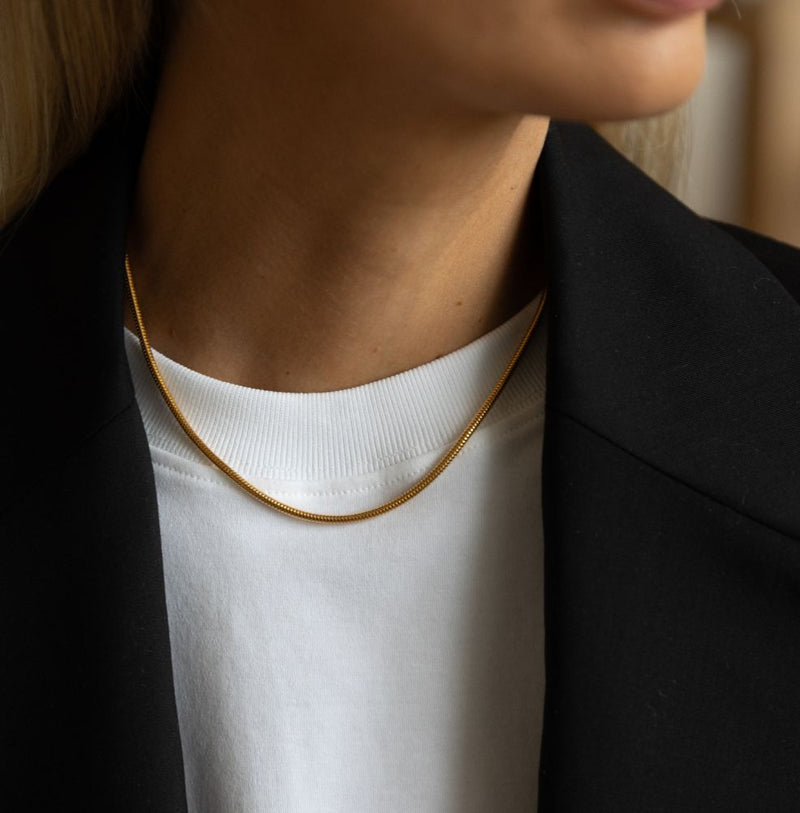 DANIELLE WARD THE MINIMAL SNAKE CHAIN NECKLACE