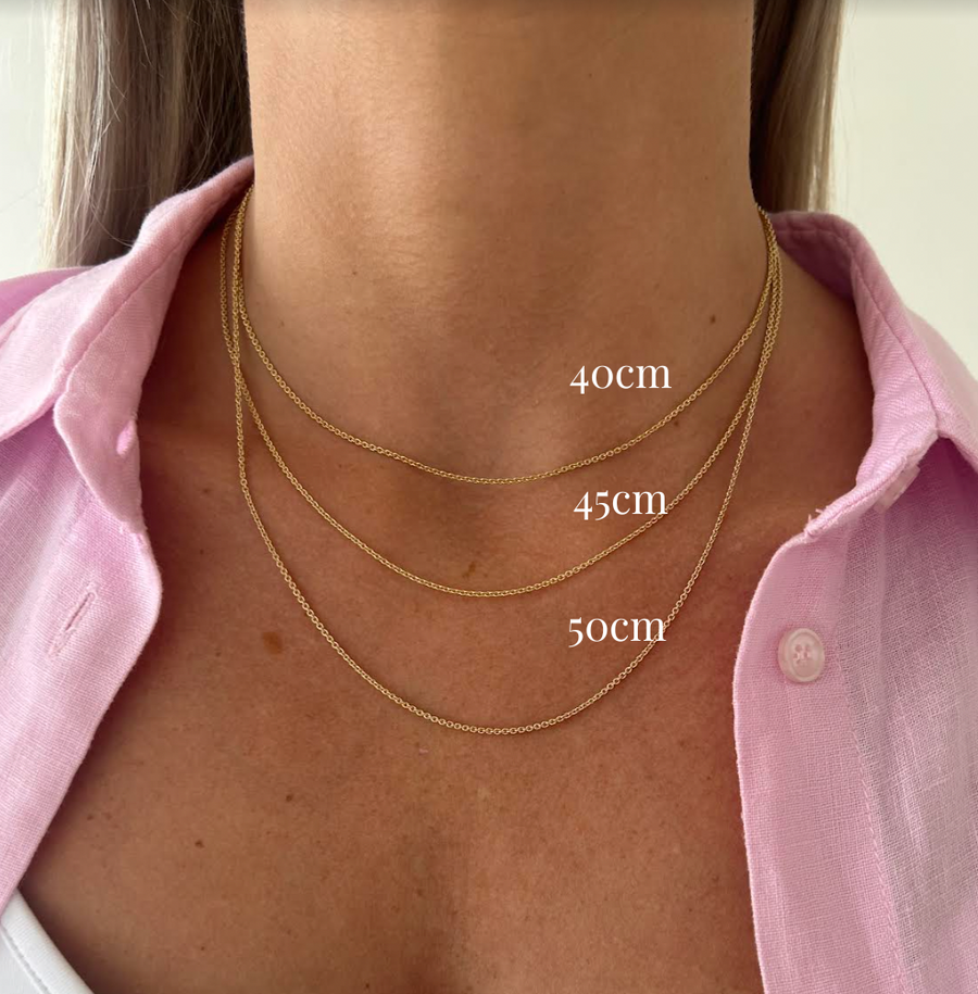 45cm chain on neck discount