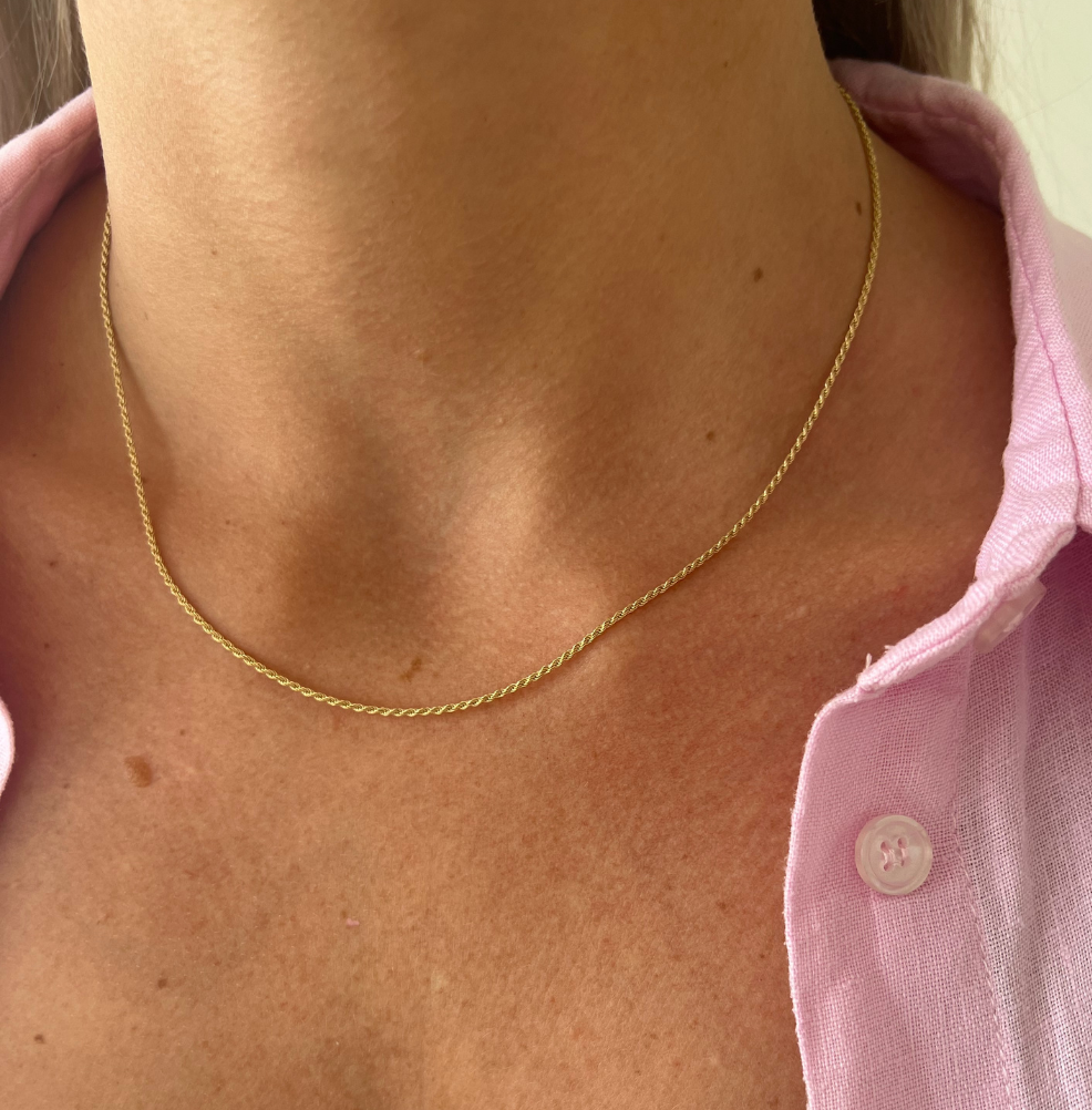 1.5mm Rope Chain Necklace