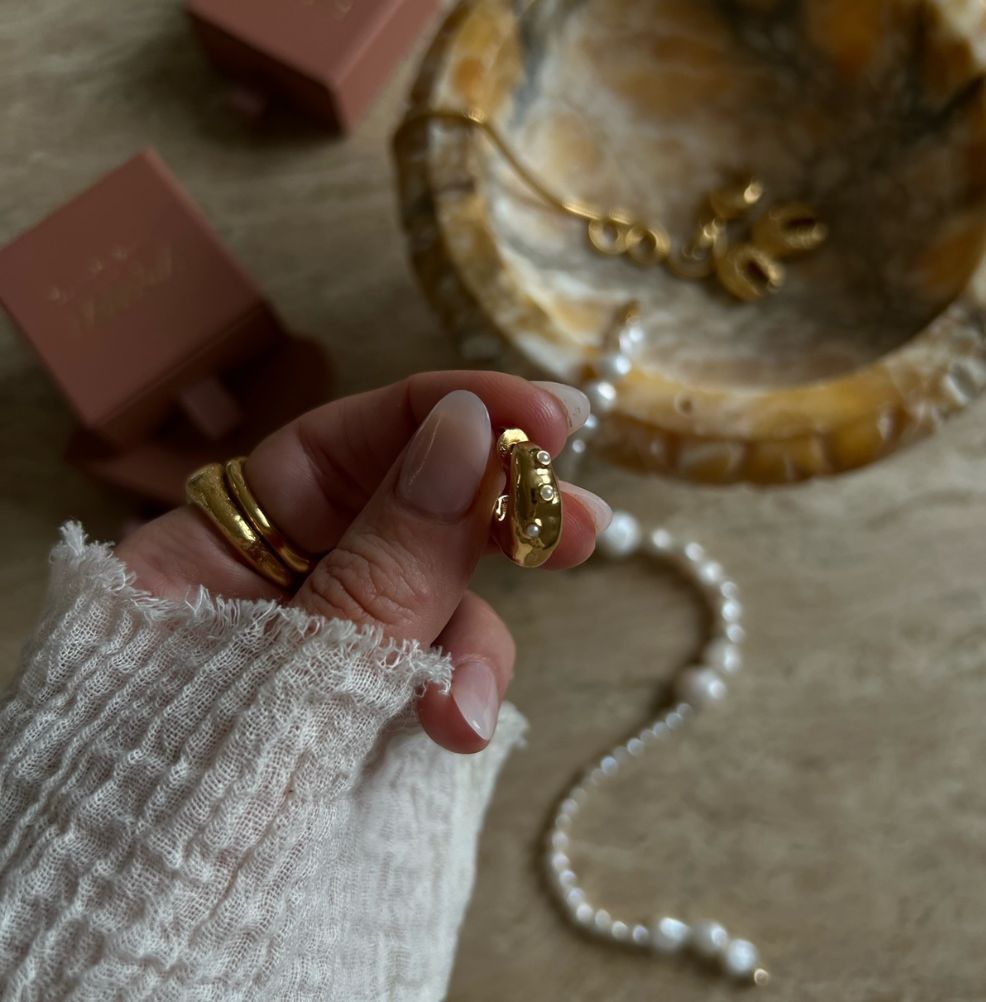 Danielle Ward The Mini Pearl Hoops