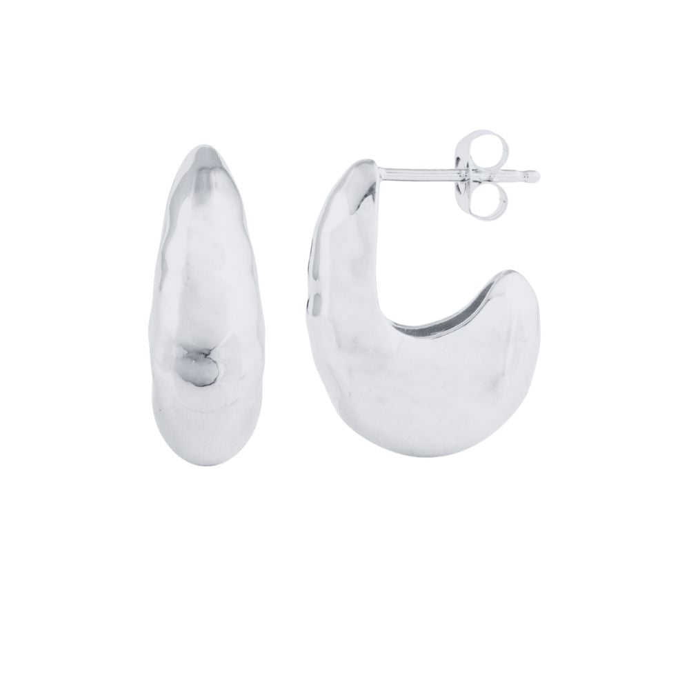 Danielle Ward The Silver Teardrop Hoops