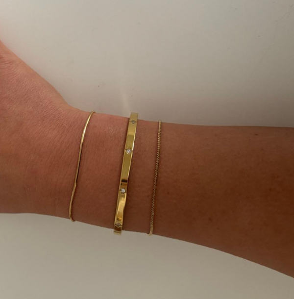 Reena box chain bracelet