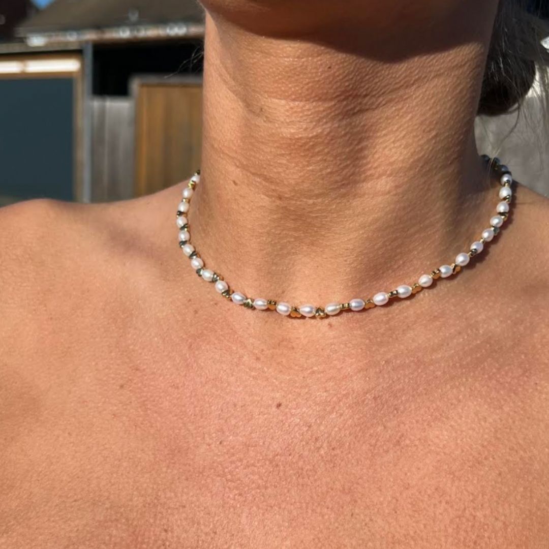 Little Love Pearl & Heart Necklace