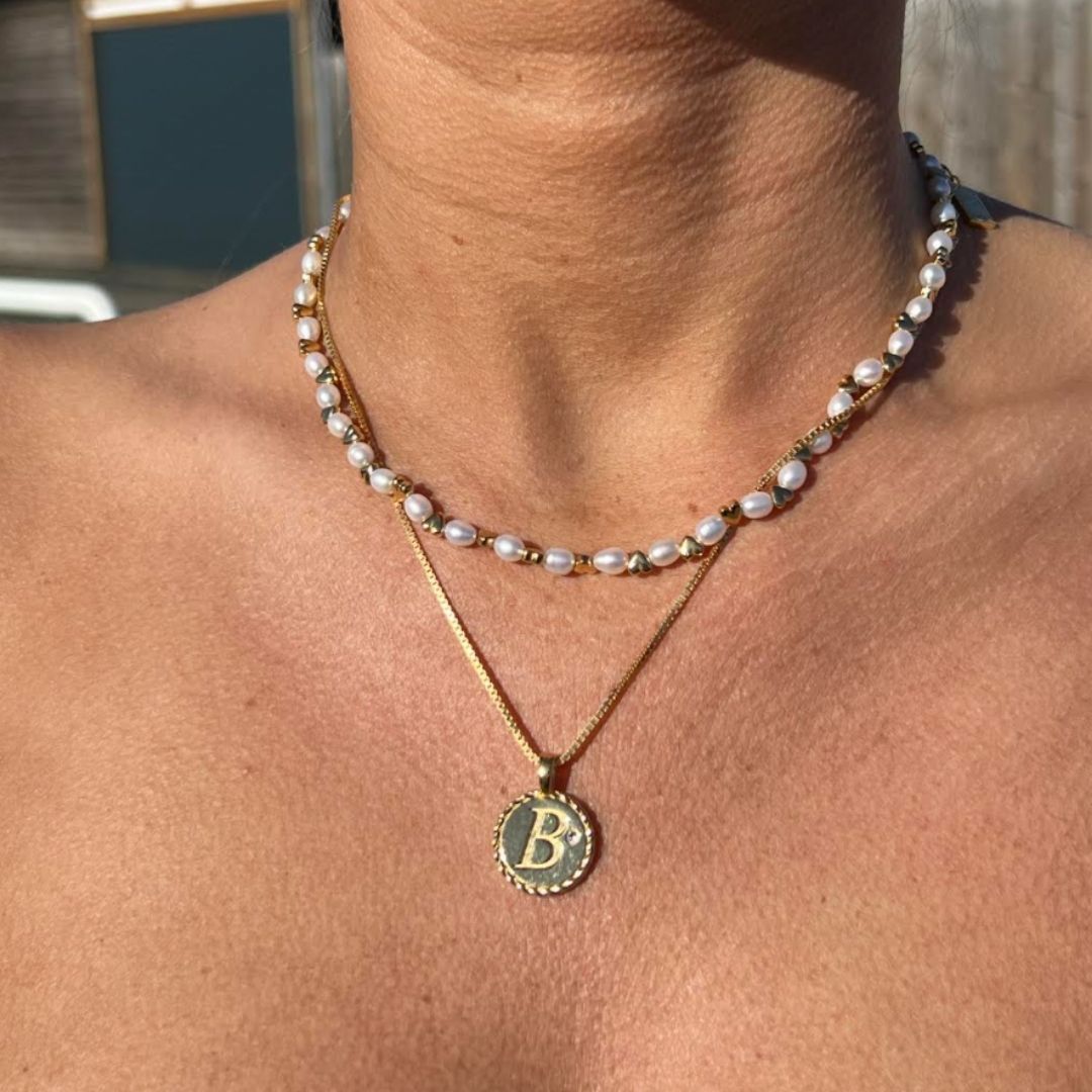 Little Love Pearl & Heart Necklace