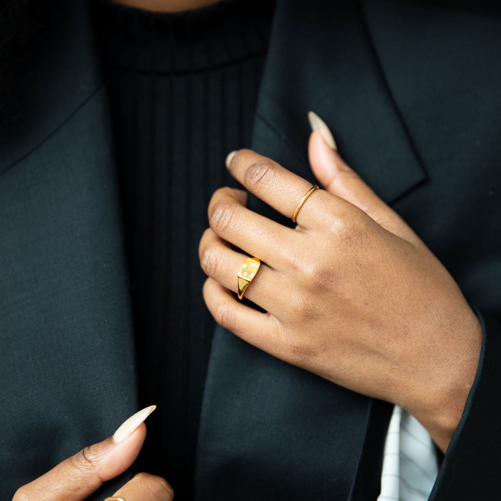 The White Opaz Organic Ring