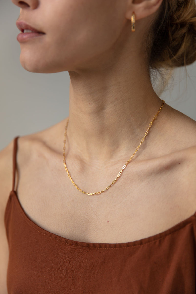 Penny Paperclip chain necklace