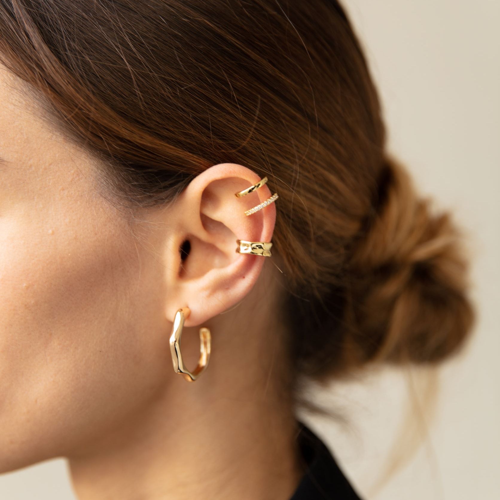 Dena Double Band Ear Cuff