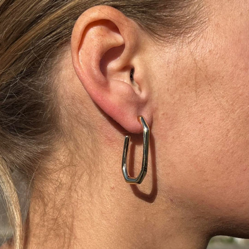 River angular Earrings