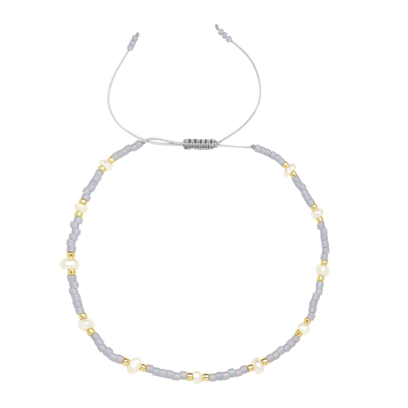 Blue Pearl Friendship Bracelet