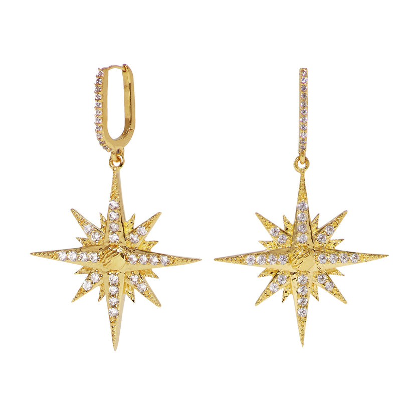 Astrid Star Hoop earrings