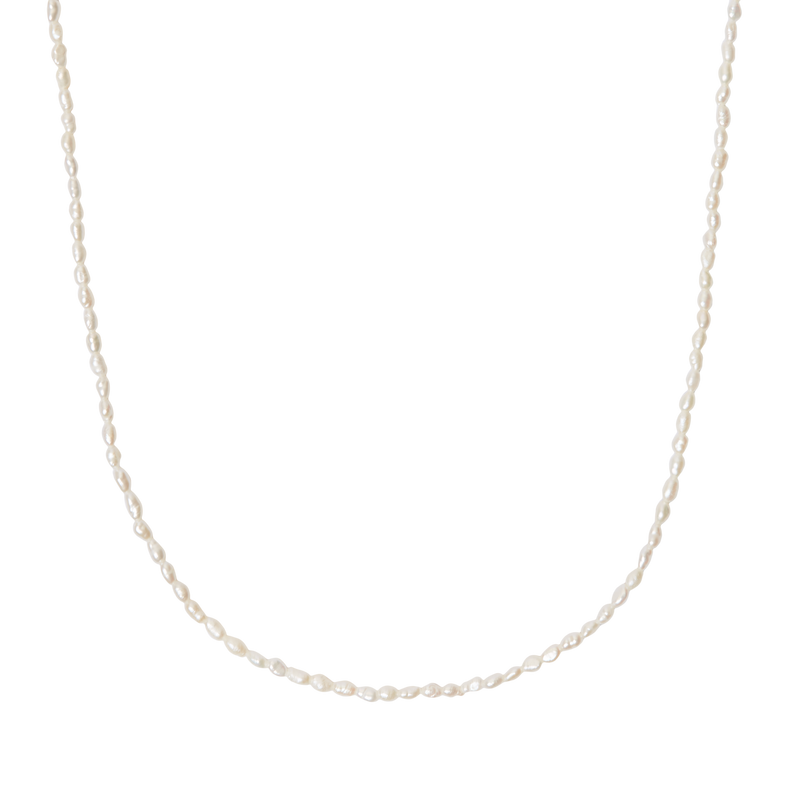 Maxi Petite Rice Pearl Necklace