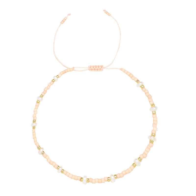 Pink Pearl Friendship Bracelet