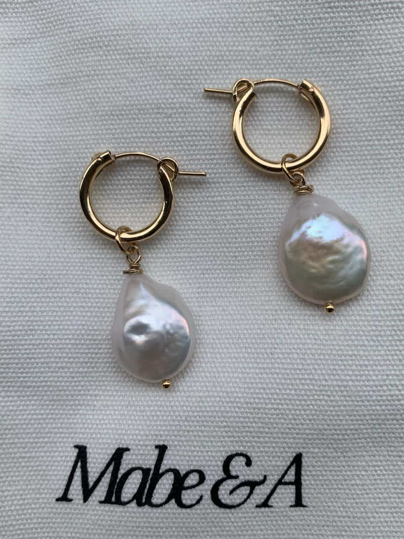 Matilda Pearl Hoops