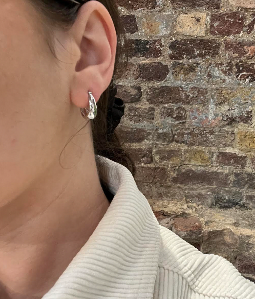 Barrie Hoops - Sterling Silver