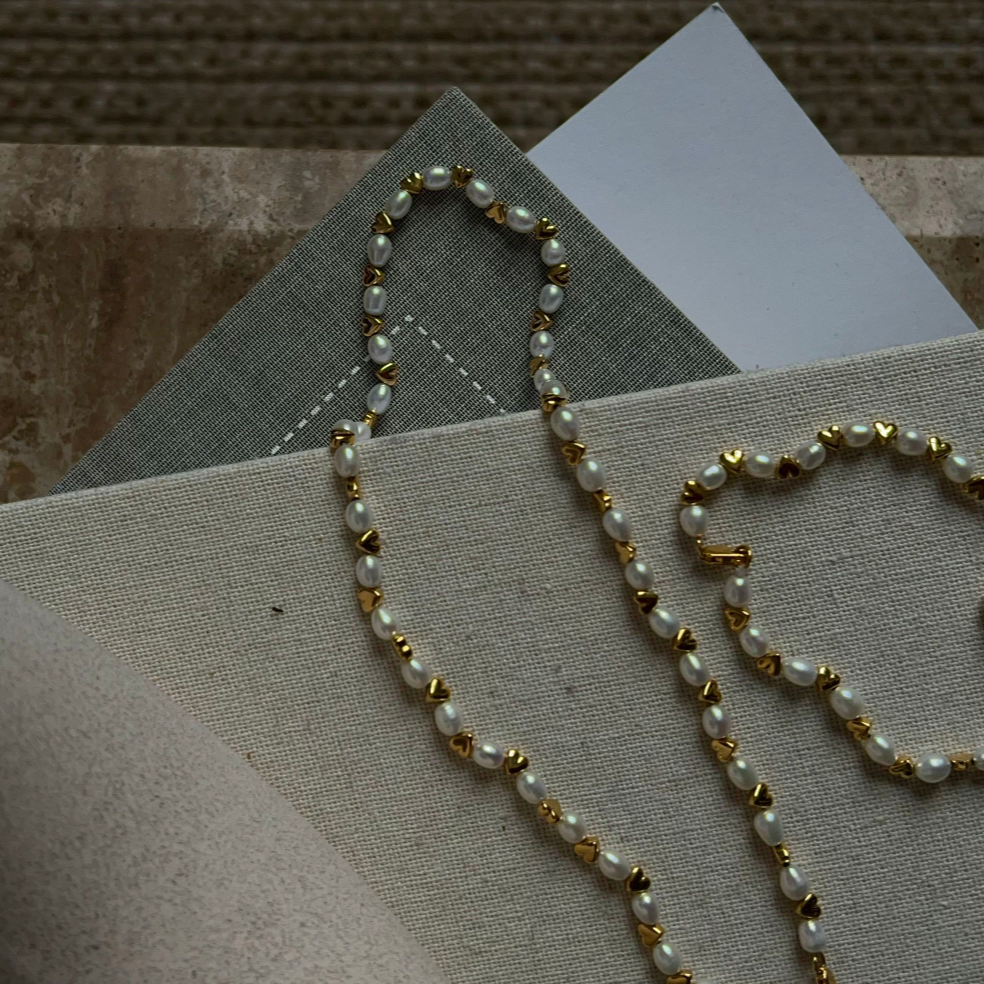 Little Love Pearl & Heart Necklace
