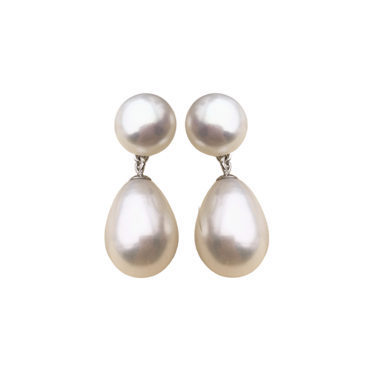 Bella pearl drop earrings