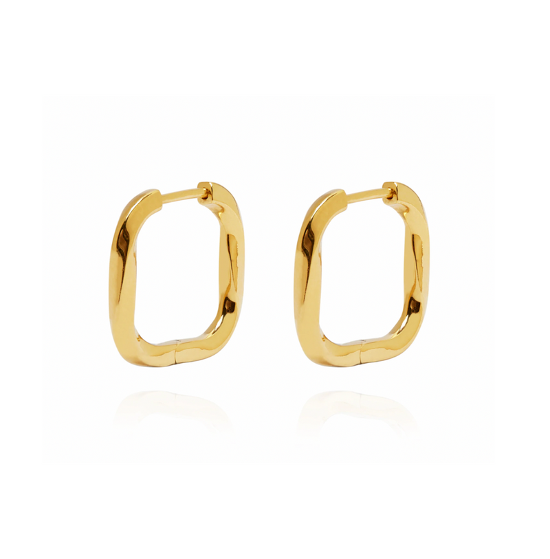 The Annie Square Twist hoops