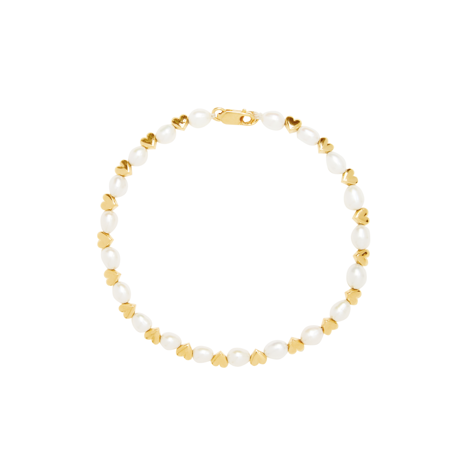Little Love Pearl & Heart Bracelet