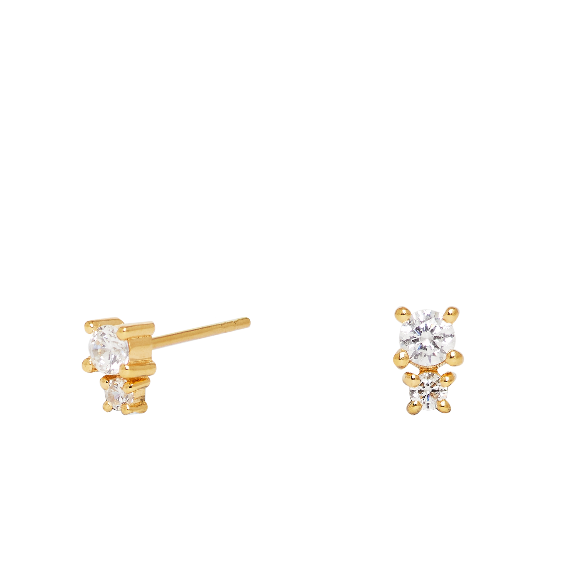 Devon Double Stone Studs