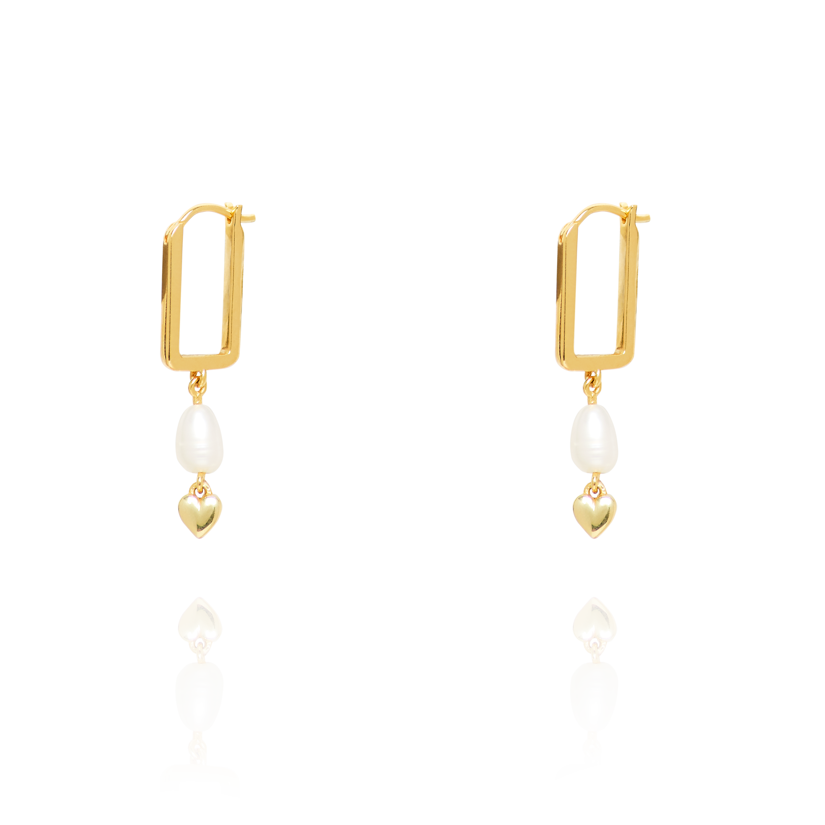 Little Love Pearl & Heart Earrings