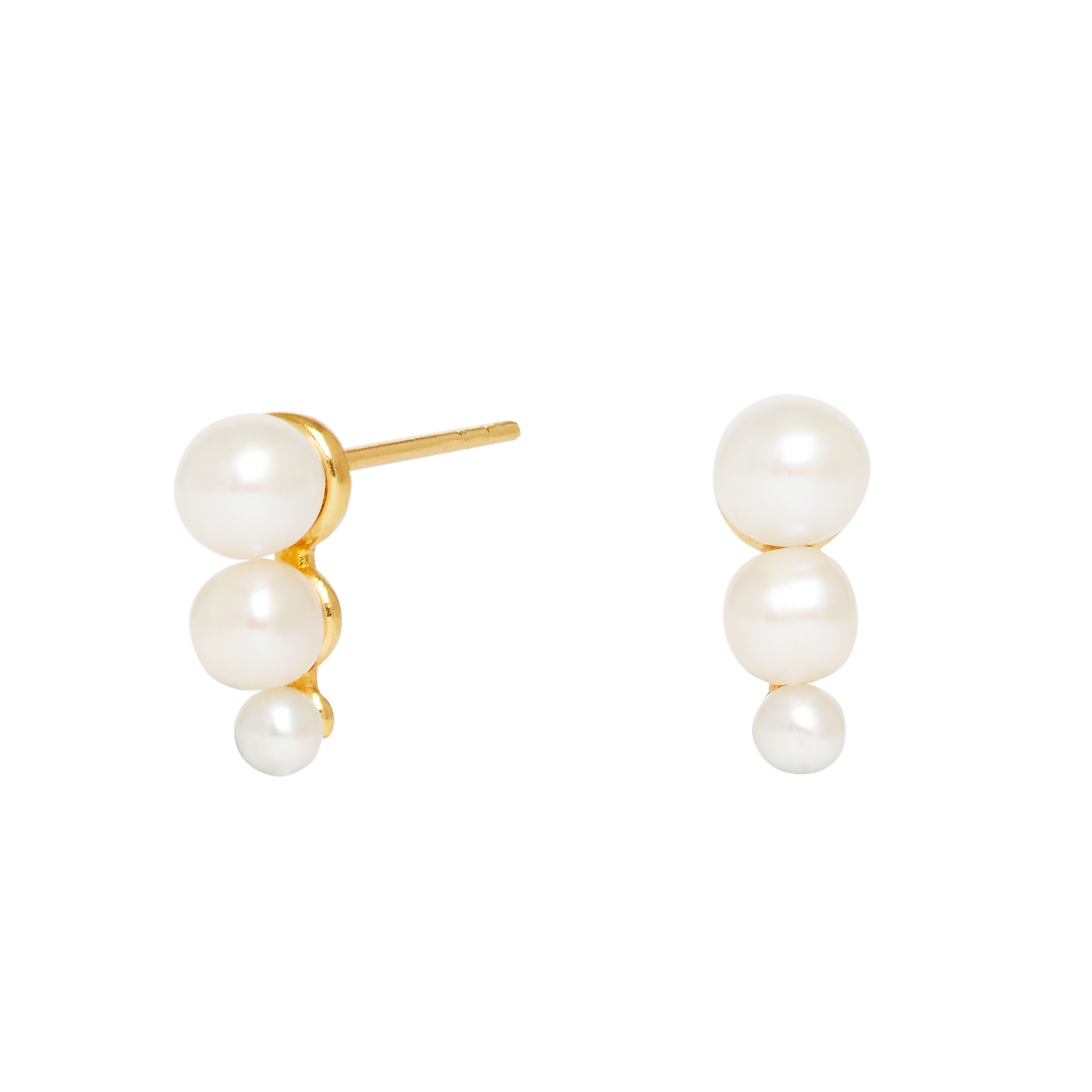 Pearl Ear Climbers Earrings
