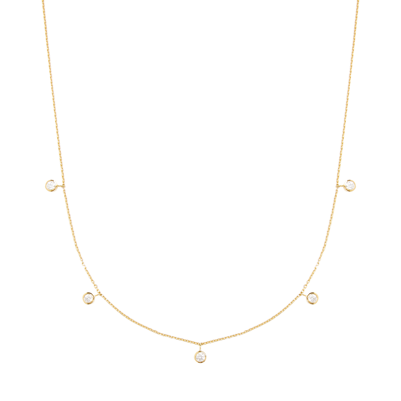 ss Bubble Drop Necklace